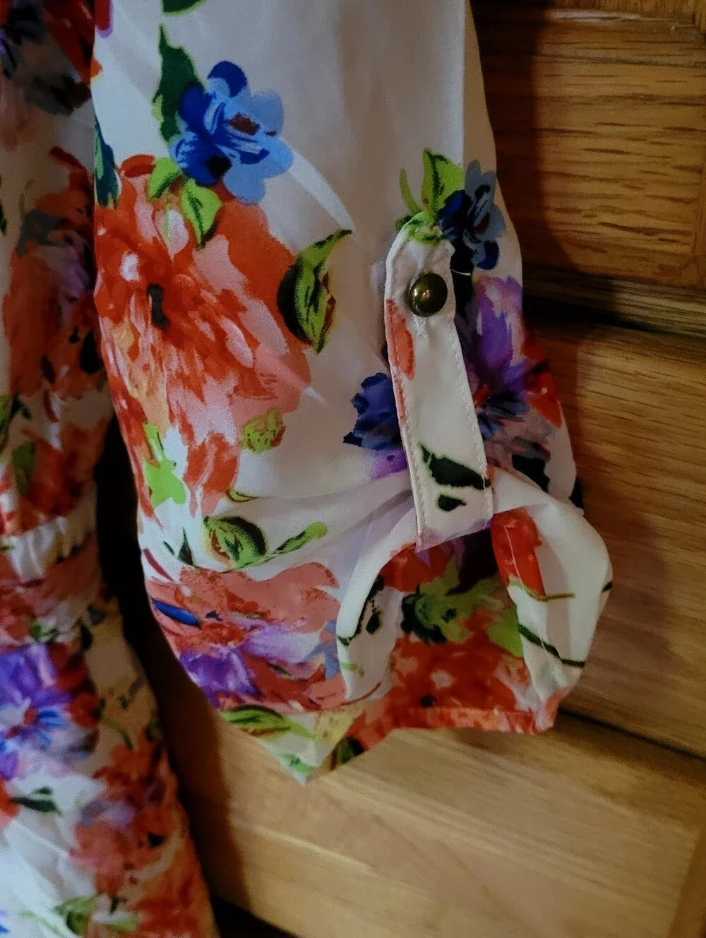 Gianni Bini Floral Watercolor V-neck Romper, Size S